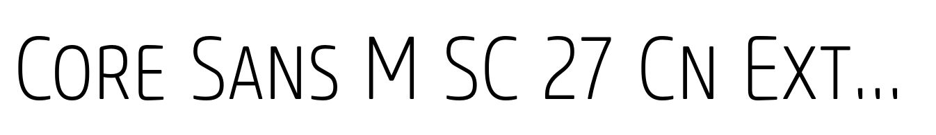 Core Sans M SC 27 Cn ExtraLight